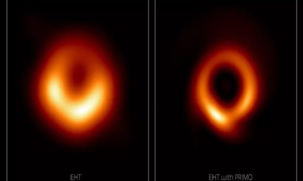اولین عکس تاریخ از یک سیاه‌چاله، به دست هوش مصنوعی اصلاح شد